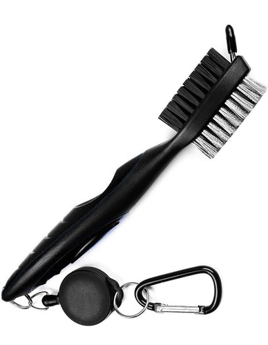 Golf club cleaning brush and - club,