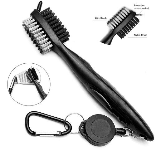 Golf club cleaning brush two - cleaning,