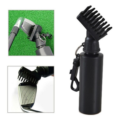 Golf club cleaning - club, brush