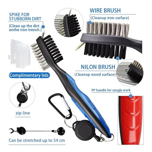 Golf club brush cleaner kit - club,